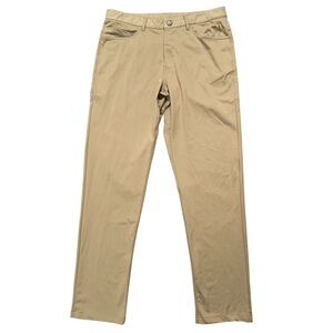 Barbell Pants Mens Size 32 Chino Performance Stretch 5-Pockets Beige